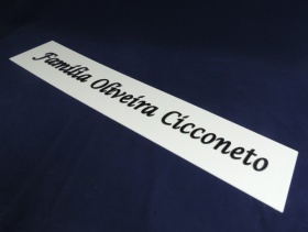 Placa Famlia Branca 